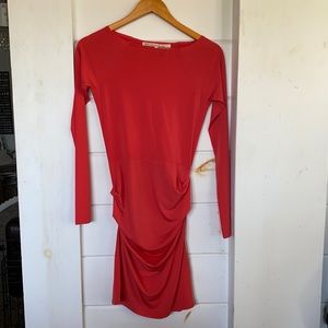 Rachel Roy coral boatneck dress